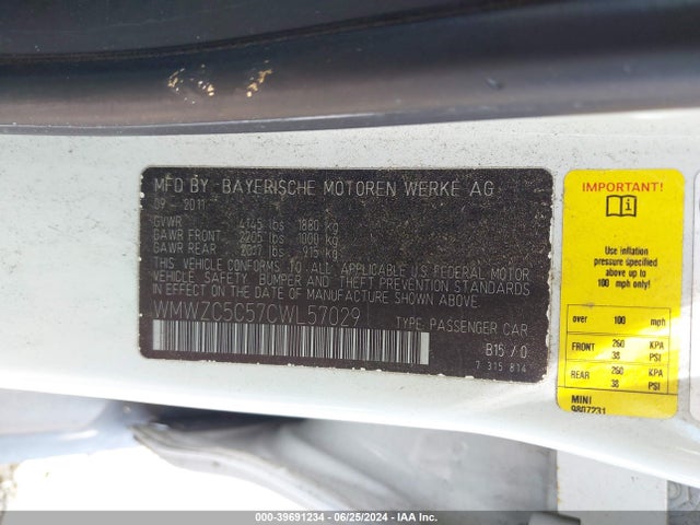 2012 MINI COOPER S COUNTRYMAN WMWZC5C57CWL57029 Photo 8