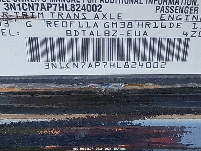 Nissan Versa 1.6 Sv 2017 3N1CN7AP7HL824002 Image 9