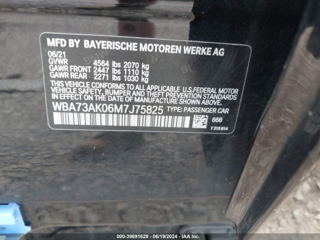WBA73AK06M7J75825 BMW 228i Gran Coupe Xdrive