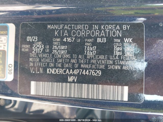 KNDERCAA4P7447629 KIA SELTOS EX