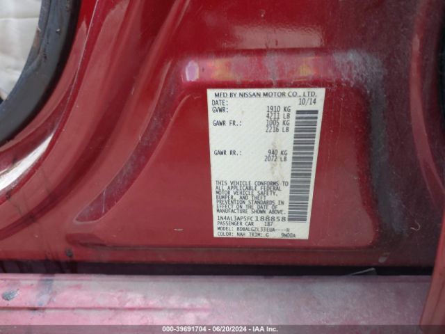 1N4AL3AP5FC188858 Nissan Altima 2.5 S
