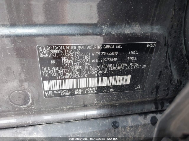 Toyota Rav4 Xle Premium 2023 2T3A1RFV0PC372017 Image 9