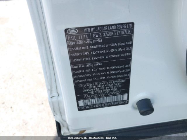 SALAG2V69FA748427 Land Rover LR4