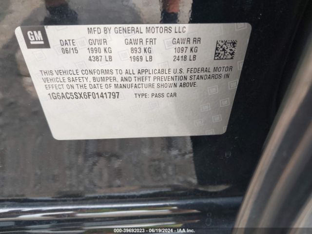 1G6AC5SX6F0141797 Cadillac Ats Performance