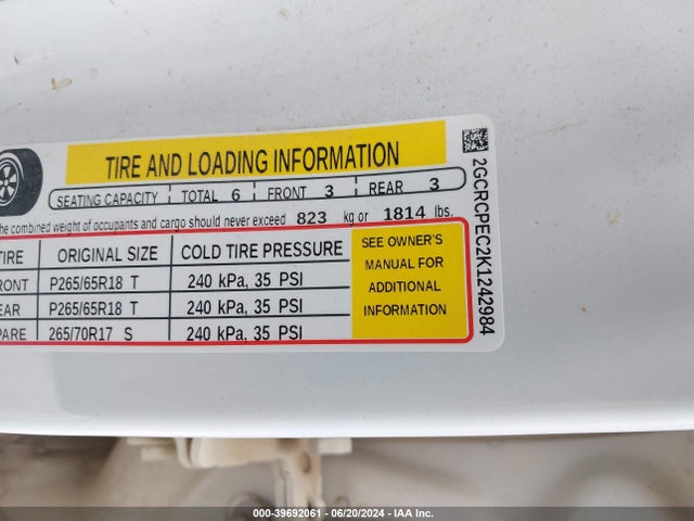 Chevrolet Silverado 1500 Ld Lt 2019 2GCRCPEC2K1242984 Image 9