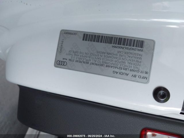 WAU24GF5XJN002994 Audi S5 3.0t Premium Plus
