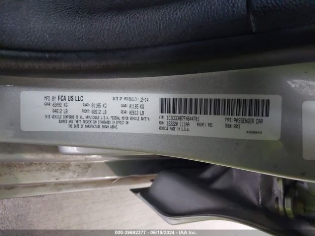 1C3CCCAB7FN644701 Chrysler 200 Limited