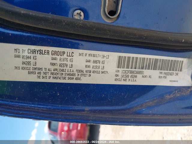 Dodge DART SXT 2014 1C3CDFBB0ED668551 Image 9