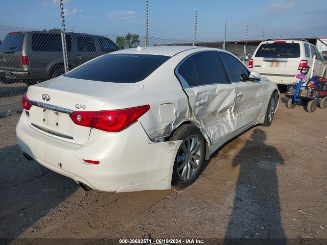 39692571 :رقم المزاد ، JN1BV7ARXEM700143 vin ، 2014 Infiniti Q50 Premium مزاد بيع