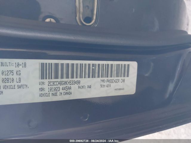 2C3CCABG0KH533490 Chrysler 300 300s