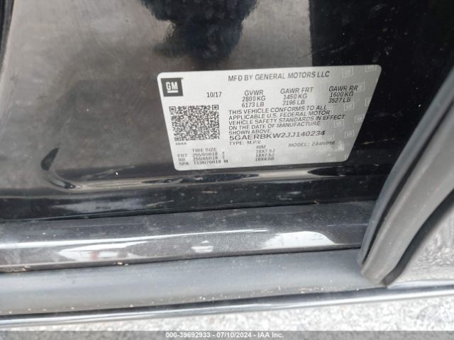 5GAERBKW2JJ140234 Buick Enclave Essence