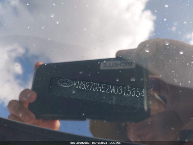 KM8R7DHE2MU315354 Hyundai Palisade Calligraphy