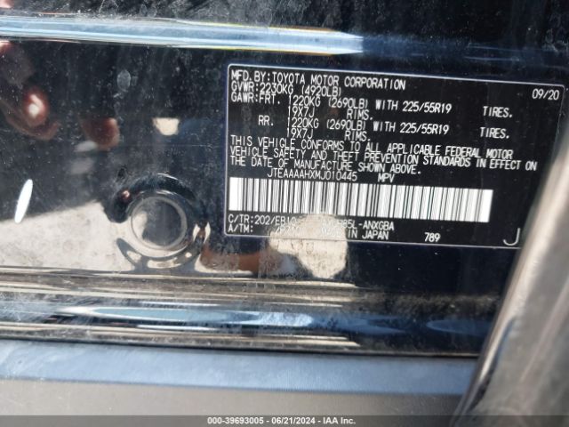 JTEAAAAHXMJ010445 Toyota Venza Xle