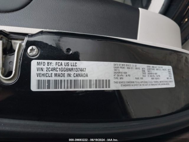 2022 CHRYSLER PACIFICA 2C4RC1GG6NR137447 Photo 8