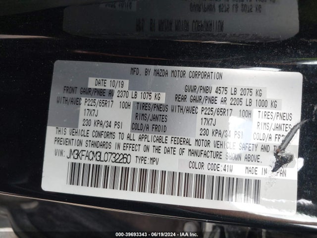 Mazda Cx-5 Touring 2020 JM3KFACM3L0732260 Image 9