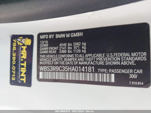 BMW M4 2017 WBS3R9C35HA014181 Image 9