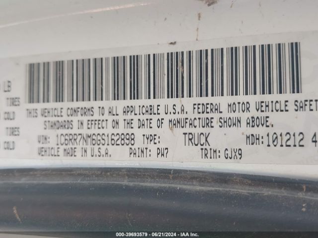 1C6RR7NM6GS162898 RAM 1500 Laramie