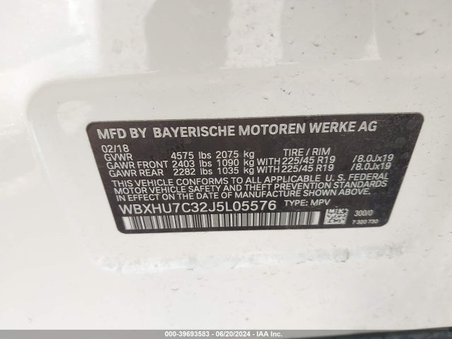 BMW X1 Sdrive28i 2018 WBXHU7C32J5L05576 Image 9