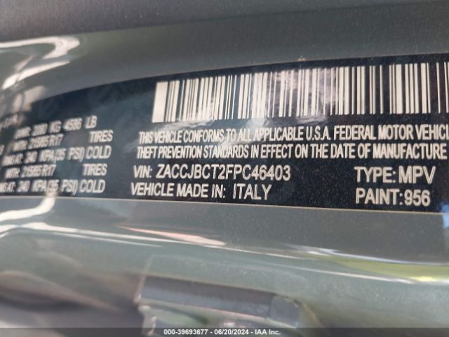 ZACCJBCT2FPC46403 Jeep Renegade Trailhawk