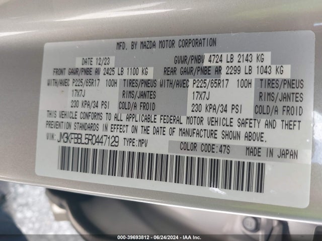 JM3KFBBL5R0447129 Mazda Cx-5 2.5 S Select