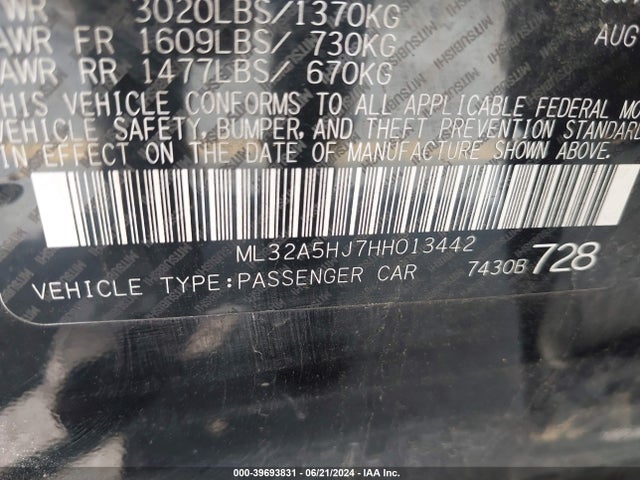 2017 MITSUBISHI MIRAGE ML32A5HJ7HH013442 Photo 8