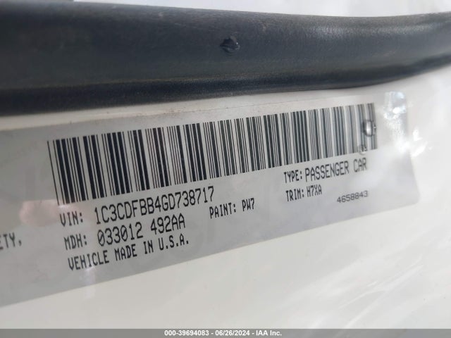 Dodge DART SXT 2016 1C3CDFBB4GD738717 Image 9