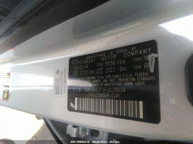 Hyundai Genesis 5.0 2015 KMHGN4JF1FU028834 Image 9