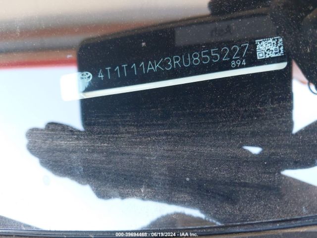 4T1T11AK3RU855227 Toyota CAMRY SE