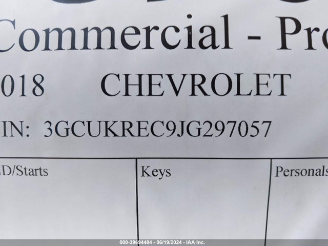 Chevrolet Silverado 1500 2lt 2018 3GCUKREC9JG297057 Image 9