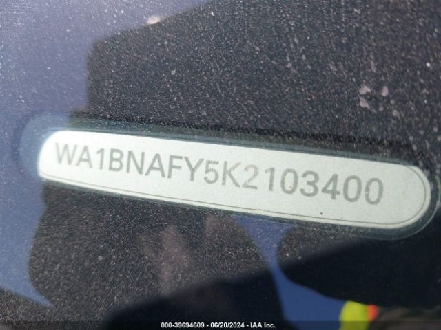 WA1BNAFY5K2103400 Audi Q5 45 Premium