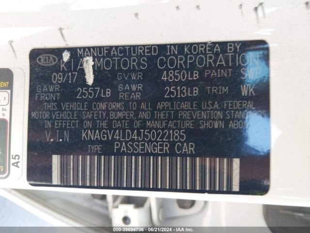 KNAGV4LD4J5022185 KIA Optima Plug-in Hybrid Ex