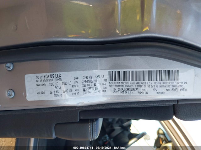 1C4PJLCB6GW166931 Jeep Cherokee Altitude
