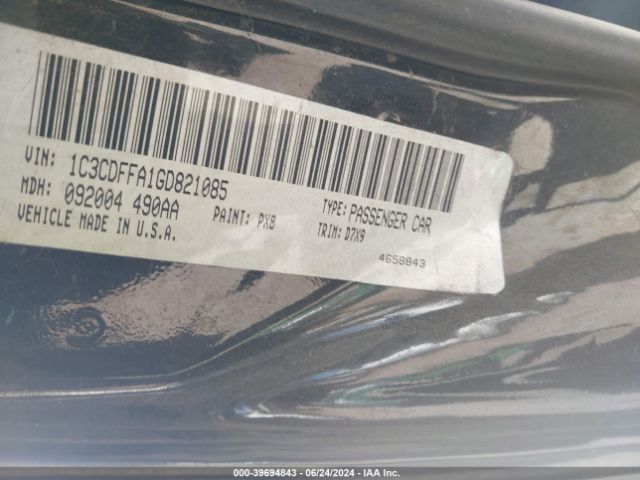 1C3CDFFA1GD821085 Dodge Dart Sxt Sport