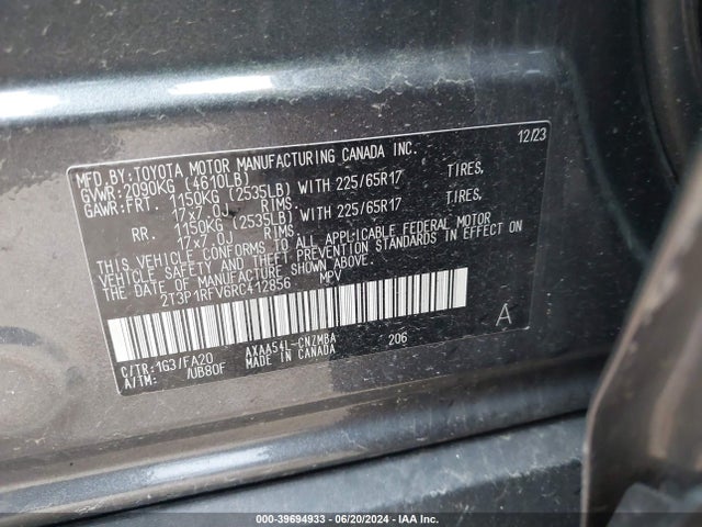 Toyota Rav4 Xle 2024 2T3P1RFV6RC412856 Image 9