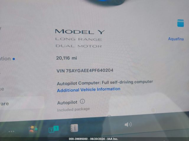 2023 TESLA MODEL Y 7SAYGAEE4PF640204 Photo 6