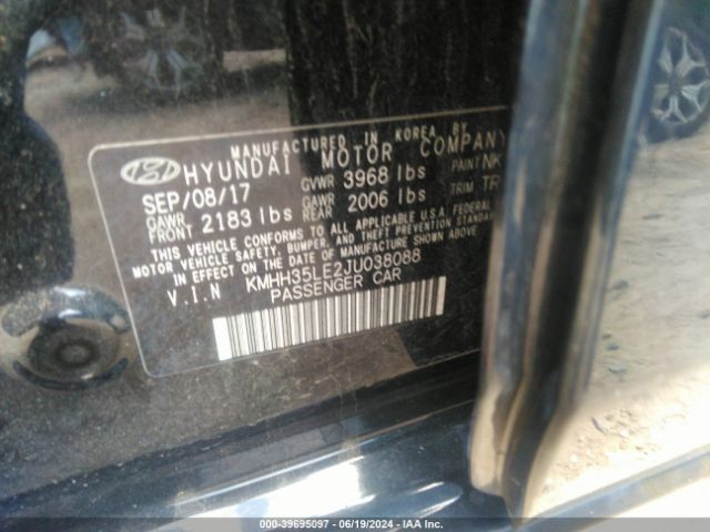 KMHH35LE2JU038088 Hyundai ELANTRA GT
