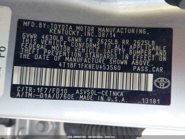 Toyota CAMRY LE 2014 4T1BF1FK8EU453560 Image 9