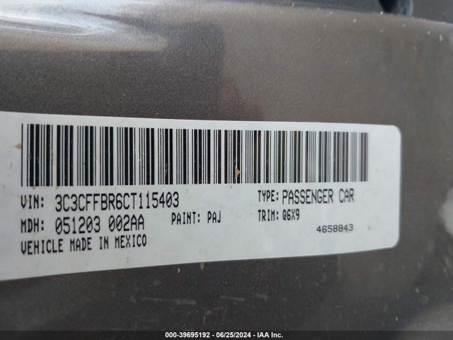 2012 FIAT 500 3C3CFFBR6CT115403 Photo 8