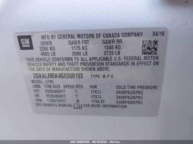 2GKALMEK4G6308193 GMC Terrain Sle-1