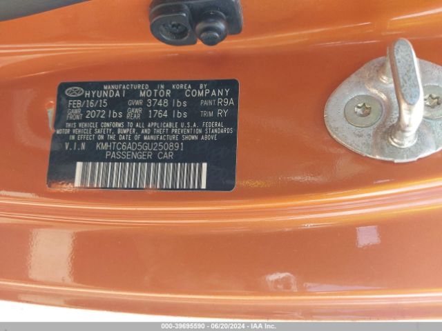 KMHTC6AD5GU250891 Hyundai Veloster