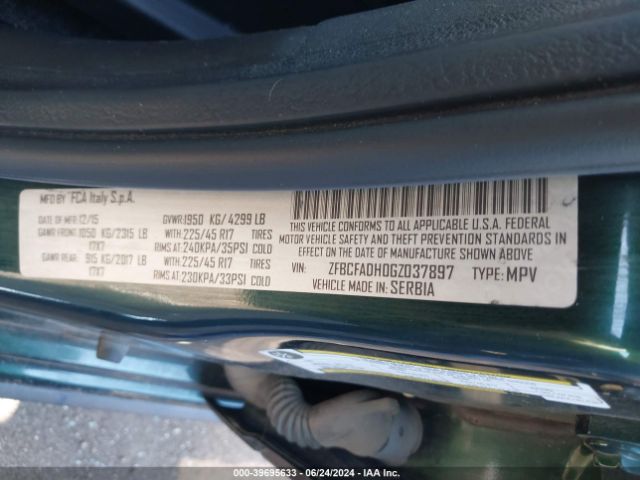 ZFBCFADH0GZ037897 Fiat 500L TREKKING