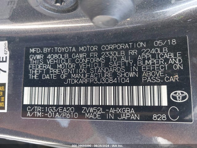 Toyota Prius Prime Premium 2018 JTDKARFP3J3084104 Image 9