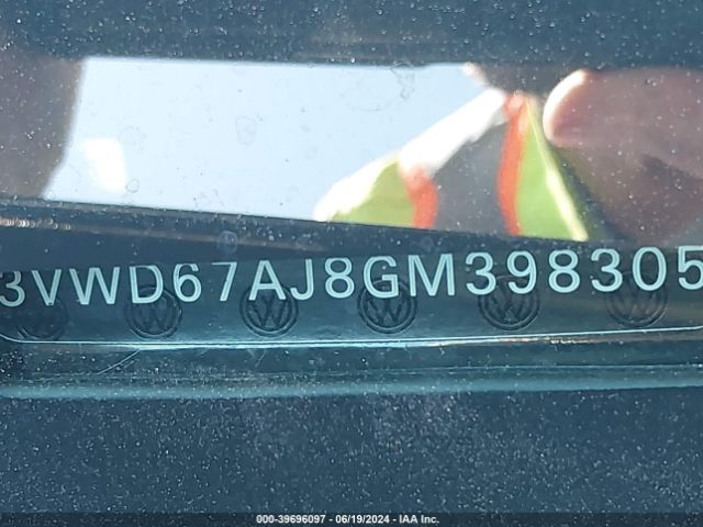3VWD67AJ8GM398305 Volkswagen Jetta 1.4t Se