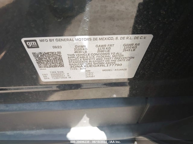 Chevrolet Equinox Awd Lt 2024 3GNAXUEGXRL177790 Image 9