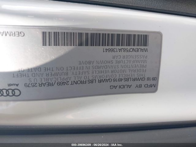 WAUENCF58JA136641 Audi A5 2.0t Premium