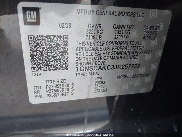 Chevrolet Tahoe Ls 2018 1GNSCAKC3JR257722 Image 9
