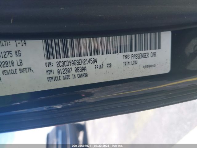 2C3CDYAG9EH214584 Dodge Challenger Sxt