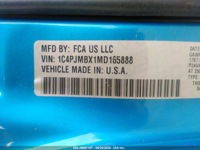 1C4PJMBX1MD165888 Jeep Cherokee Trailhawk 4x4