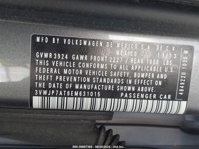 3VWJP7AT6EM631015 Volkswagen Beetle 2.5l