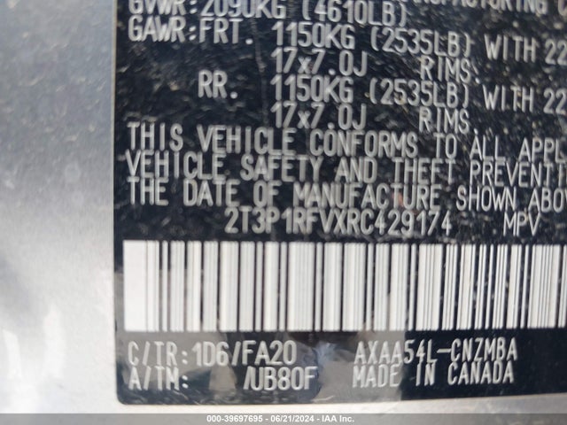 Toyota Rav4 Xle 2024 2T3P1RFVXRC429174 Image 9